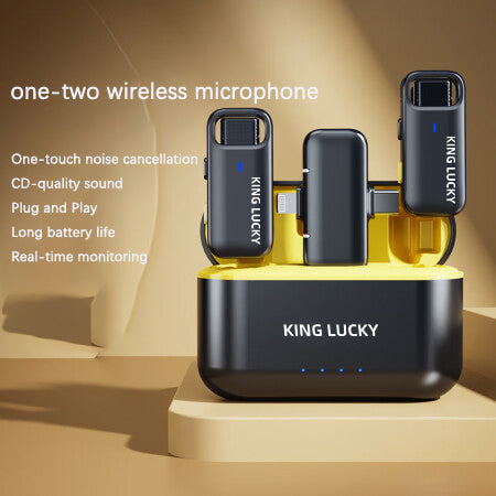 KING LUCKY - M36 Dual Noise-Canceling Lavalier Microphones