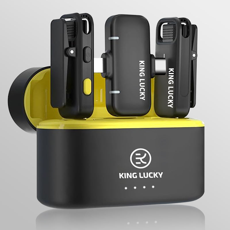 KING LUCKY - M36 Dual Noise-Canceling Lavalier Microphones