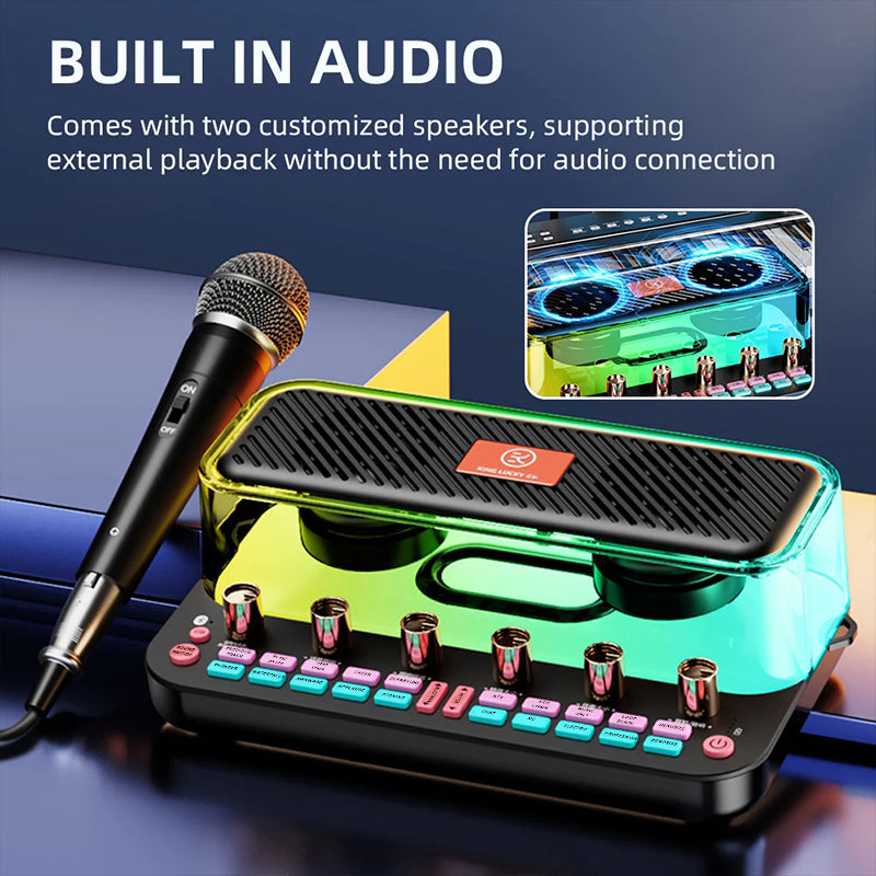 KING LUCKY - C18 Audio-in-one podcast equipment package